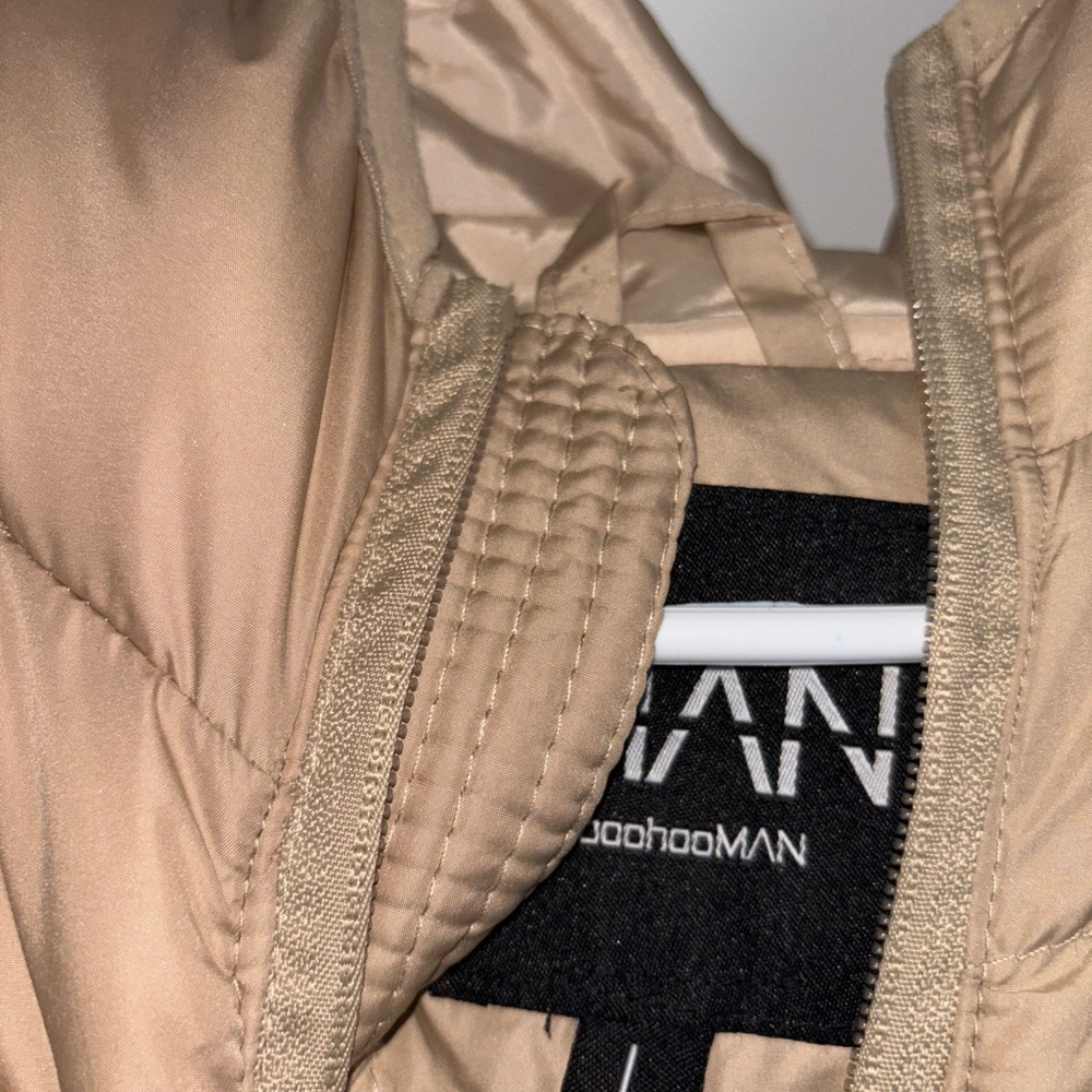 Tan Puffer Jacket - Picture 3 of 4